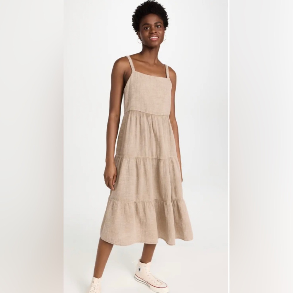 Z Supply, Analise MIDI Dress, Like New, Tan